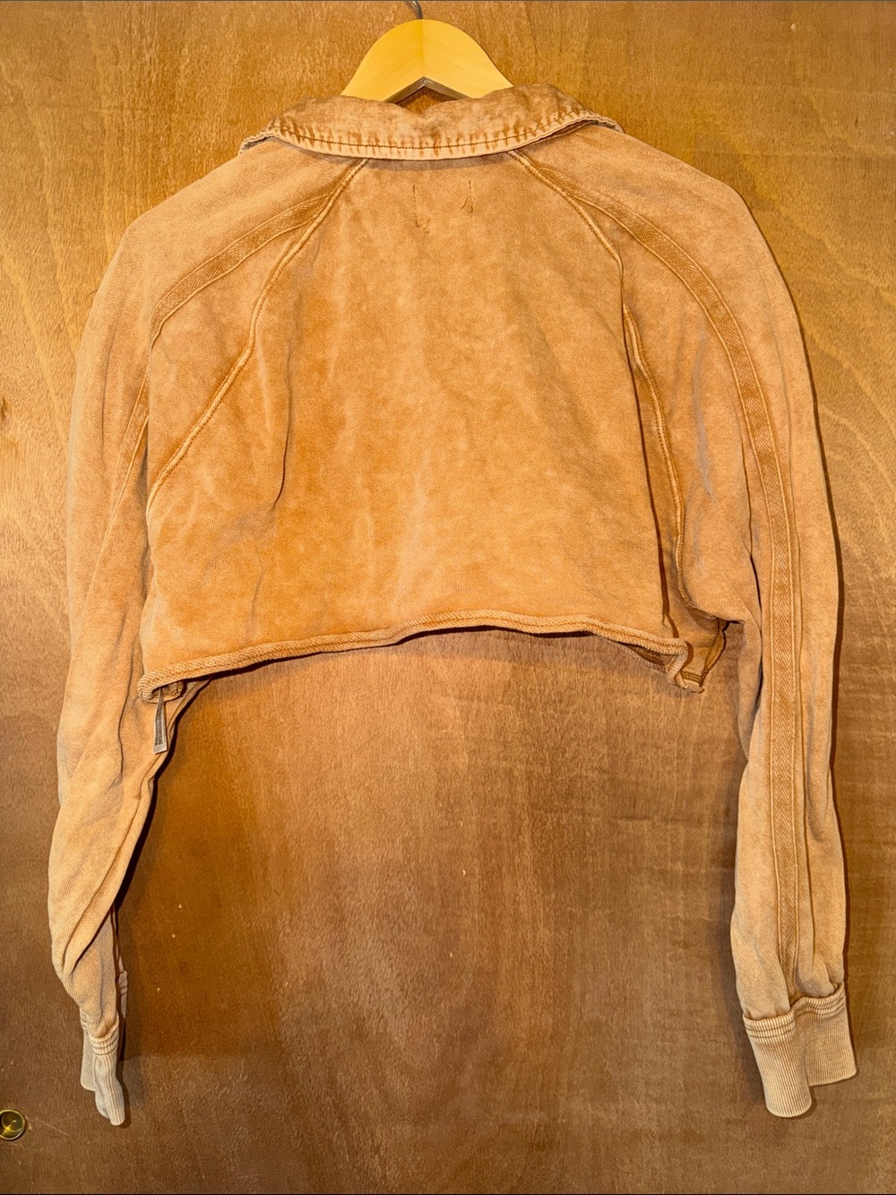 FP Movement by Free People Cropped Pullover Top in Tan - Picture 3 of 3